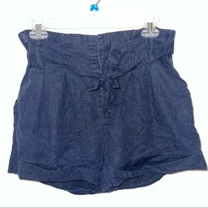 Blue High-Waisted Shorts. Size 28